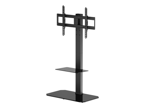 Gembird - Stativ - for TV - stål, plastikk, herdet glass - svart - skjermstørrelse: 43"-86" - plassering på gulv, frittstående