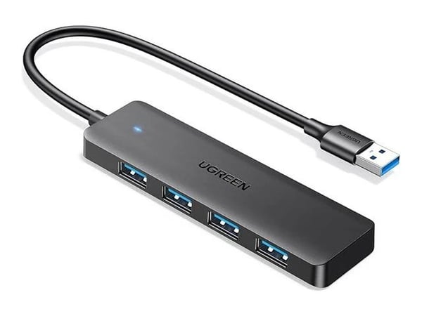 USB HUB Ugreen Adapter UGREEN 4in1 25851 Hub USB-A til 4x USB-A (svart)