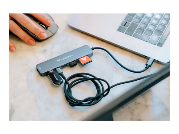Verbatim - USB-kabel - USB-C (hane) till USB-C (hane) - 1.2 m - Stöd för Power Delivery 3.0, ladda och synka, up to 480 Mbps, upp till 100W laddnin...
