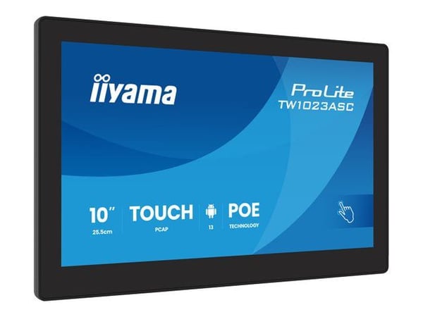iiyama ProLite TW1023ASC-B3P - Android PC - touch panel PC 1 RK3568 / upp till 2 GHz - RAM 4 GB - SSD - eMMC 32 GB - Mali-G52 - Bluetooth 5.2, Giga...