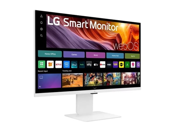 LG 32U850SA-W - LCD-skjerm - Smart - 32" (31.5" synlig) - 3840 x 2160 4K @ 60 Hz - IPS - 400 cd/m² - 1000:1 - HDR10 - 5 ms - 2xHDMI, 3xUSB-C - høyt...