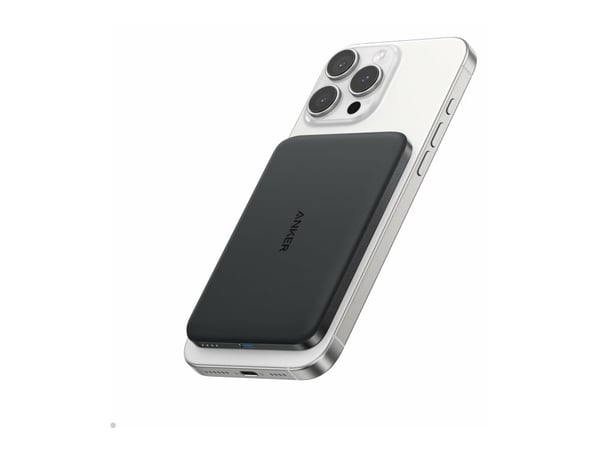 Anker MagGo - Trådløs nødlader - 5000 mAh - 20 watt - 3 A (24 pin USB-C, trådløs lading) - på kabel: USB-C - svart