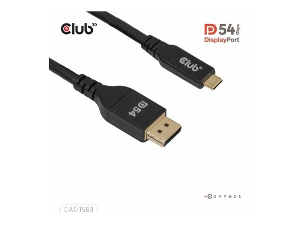 CLUB3D CAC-1563, 2 m, DisplayPort, Hanstik, Hanstik, Hanstik