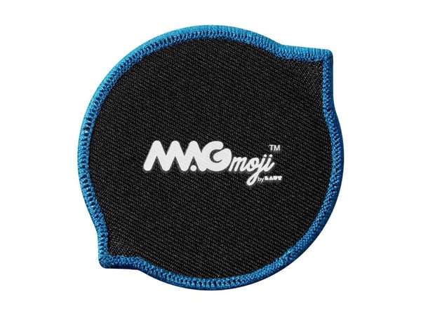 LAUT MAGMOJI, Badge, Turkis farge, Gul, Stoff, Plysj, 1 stk