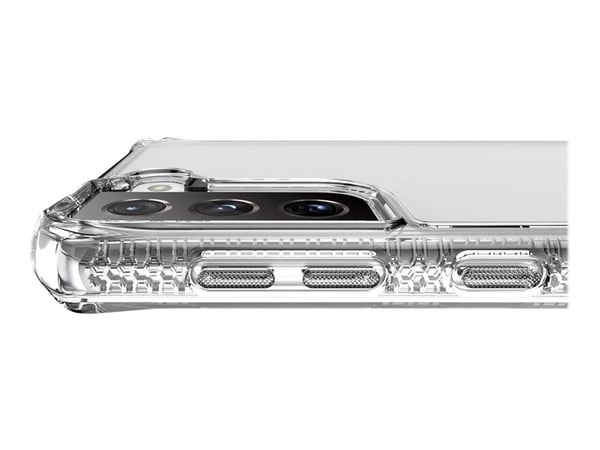ITSKINS HYBRID // CLEAR - Baksidedeksel for mobiltelefon - polykarbonat, termoplast-polyuretan (TPU) - gjennomsiktig - for Samsung Galaxy S21+ 5G