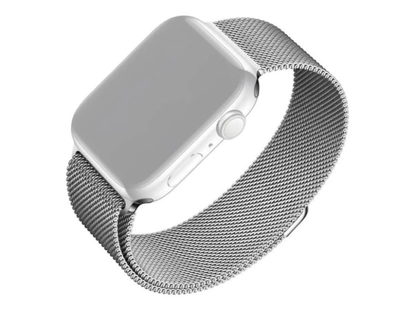 FIXED - Klokkestropp for smart armbåndsur - breathable - sølv - for Apple Watch (42 mm, 44 mm, 45 mm, 46 mm, 49 mm)