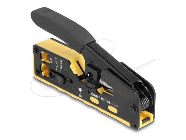 Delock krympetang for 6P/8P RJ45/RJ11-kontakter Cat. 5/6/7 med blad og avisoleringstang