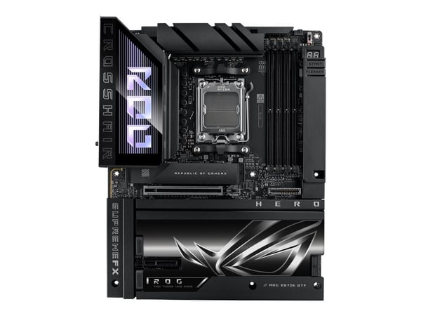 ASUS ROG CROSSHAIR X870E HERO BTF - Moderkort - ATX - Socket AM5 - AMD X870E Chipuppsättning - USB4, USB 3.2 Gen 2, USB-C 3.2 Gen2, USB 3.2 Gen 1, ...