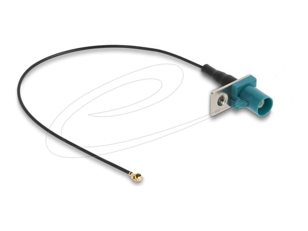 DeLOCK 90734, 0,2 m, 1.13, FAKRA Z, I-PEX MHF1, Musta, Sininen