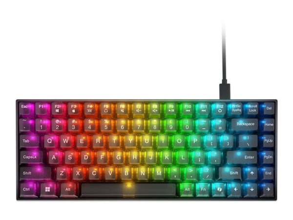 Lenovo Legion K510 Mini Pro - Tastatur - 75% - compact - bakgrunnsbelyst - USB - QWERTY - amerikansk engelsk - tastsvitsj: Brown Tactile - gjennoms...