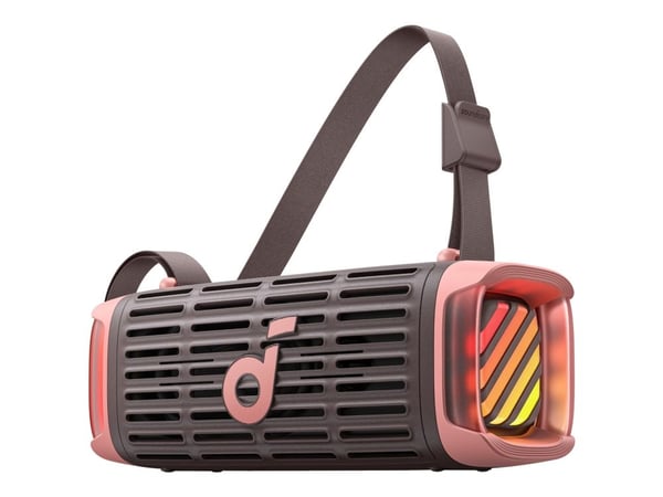 Soundcore Boom 3i - Høyttaler - for bærbar bruk - trådløs - Bluetooth - Appstyrt - 50 watt - desert rose brown