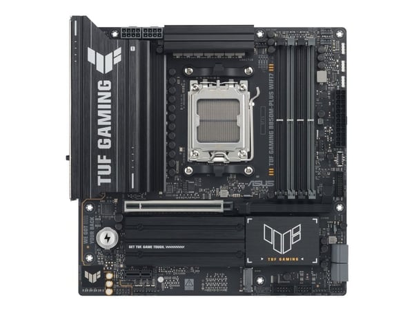 ASUS TUF GAMING B850M-PLUS WIFI7 - Hovedkort - micro ATX - Socket AM5 - AMD B850 Chipset - USB-C 3.2 Gen 2x2, USB 3.2 Gen 2, USB 3.2 Gen 1, USB-C 3...