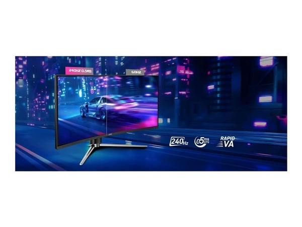 MSI MPG 346CQRFDE X24 - LED-skärm - spel - böjd - 34" - 3440 x 1440 UWQHD @ 240 Hz - Rapid VA - 400 cd/m² - 4000:1 - DisplayHDR 400 - 0.5 ms - 2xHD...