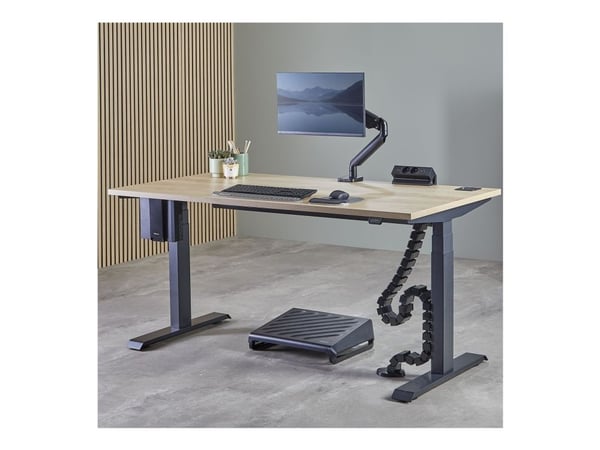Fellowes 100136875, Keskusyksikön pidike pöydän alle, 15 kg, musta, 80 mm, 102 mm, 187 mm