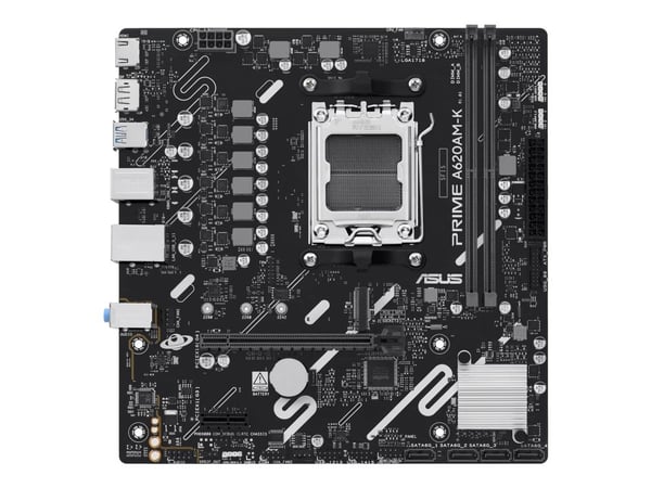 ASUS PRIME A620AM-K - Moderkort - micro ATX - Socket AM5 - AMD A620A Chipuppsättning - USB 3.2 Gen 1 - Gigabit LAN - inbyggda grafiken (CPU krävs) ...