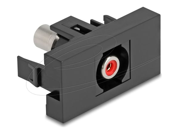 DeLOCK Easy 45, 2 x RCA, Naaras, Naaras, Suora, Suora, musta, Punainen