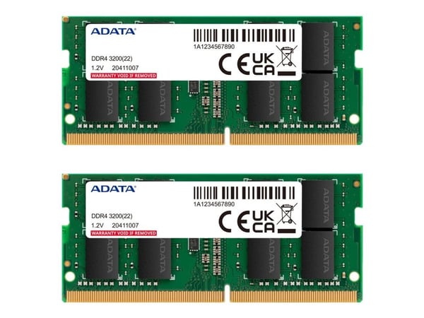 SO-DIMM 16 GB DDR4-3200 (2x 8 GB) Dual-Kit (grön, AD4S32008G22-DTGN)