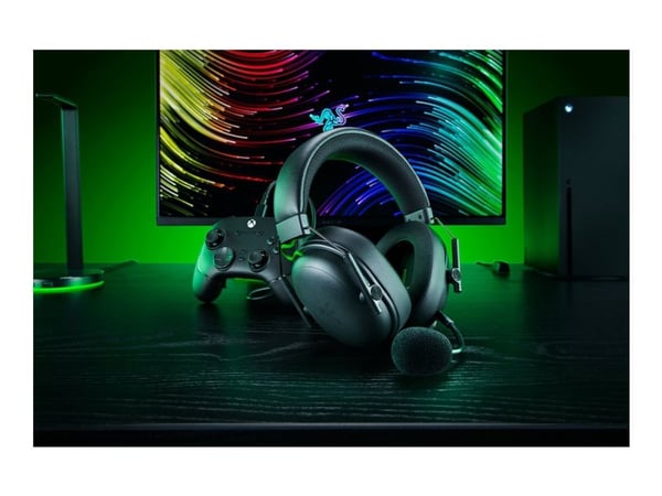 Razer BlackShark V3 - For Xbox - hodesett - full størrelse - Bluetooth / 2,4 GHz radiofrekvens - trådløs - lydisolerende - svart