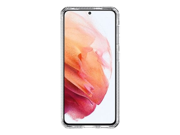 ITSKINS HYBRID // CLEAR - Baksidedeksel for mobiltelefon - polykarbonat, termoplast-polyuretan (TPU) - gjennomsiktig - for Samsung Galaxy S21 5G