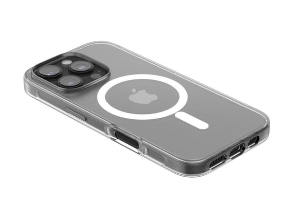 Belkin SheerForce - Baksidedeksel for mobiltelefon - magnetisk - MagSafe-samsvar - plastikk - blank - for Apple iPhone 16 Plus
