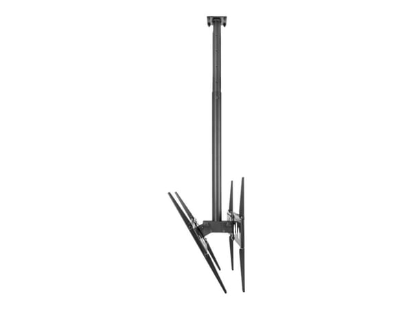 HAGOR HA DH Duo L - Monteringssett (brakett) - rygg mot rygg - for 2 LCD/plasma-paneler - svart - skjermstørrelse: 55"-75" - takmonterbar