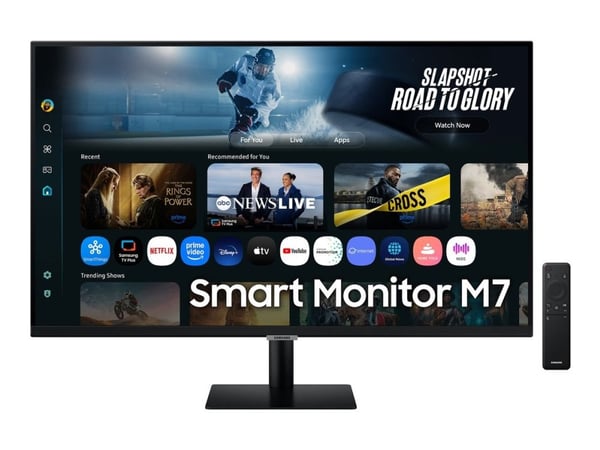 Samsung S32FM700UU - M70F Series - LED-skjerm - Smart - 32" - 3840 x 2160 4K UHD (2160p) @ 60 Hz - VA - 300 cd/m² - 3000:1 - HDR10 - 4 ms - 2xHDMI,...