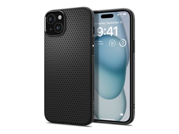 Spigen ACS06790, Suojus, Apple, iPhone 15, 15,5 cm (6.1"), Musta