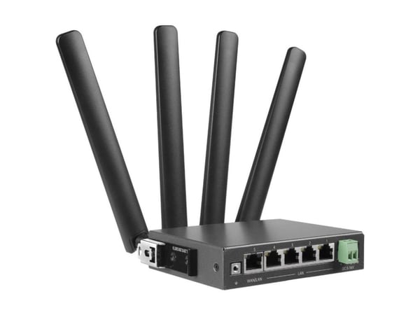 Edimax Pro D5G-8459 - Trådløs ruter - WWAN 4-portssvitsj - 1GbE Dobbeltbånd - 4G, 5G - veggmonterbar, DIN-skinnemonterbar