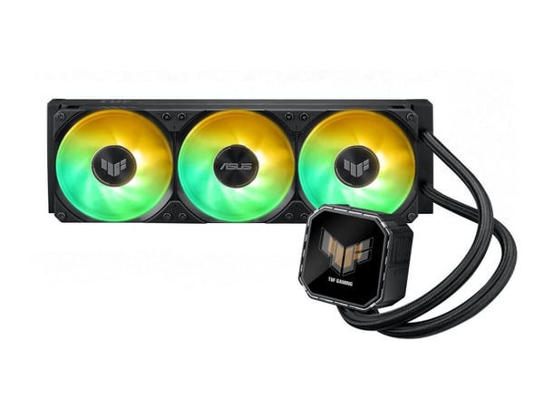 ASUS TUF Gaming LC III 360 ARGB LCD - Væskekjølesystem for prosessor - Radiatorstørrelse: 360 mm - (for: AM4, AM5, LGA1851, LGA1700, LGA1200) - kob...