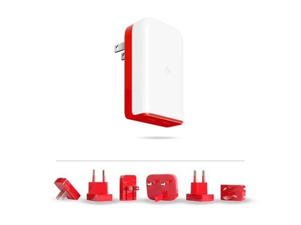 Twelve South PlugBug 50 travel - 50W PD-verkkolaturi, 2x USB-C yhteensopiva Apple Find My (EU, UK, US, KR, AU pistokkeet ja kotelo eli)