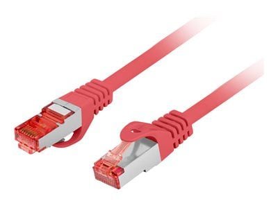 Liitäntäjohto Lanberg S/FTP cat.6 3m LSZH CU fluke läpäissyt czerwony