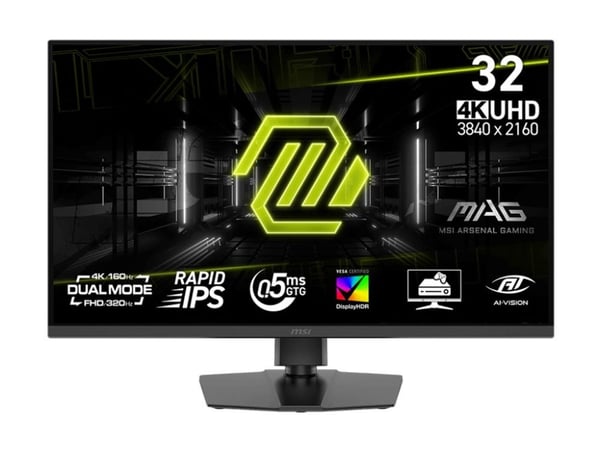 MSI MAG 322URDF E16 - LED-skjerm - gaming - 32" (31.5" synlig) - 3840 x 2160 UHD @ 320 Hz - Fast IPS - 450 cd/m² - 1000:1 - DisplayHDR 400 - 0.5 ms...