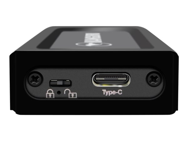 Kanguru UltraLock SuperSpeed+ USB-C M.2 NVMe SSD with Physical Write Protect Switch U3-NVMWP - SSD - 1 TB - ekstern (bærbar) - M.2 - USB 3.1 Gen 2 ...