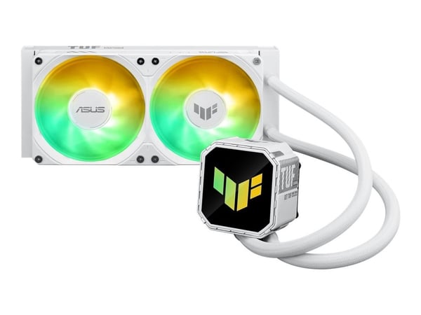 ASUS TUF Gaming LC III 240 ARGB - White Edition - væskekjølesystem for prosessor - Radiatorstørrelse: 240 mm - (for: AM4, AM5, LGA1851, LGA1700, LG...