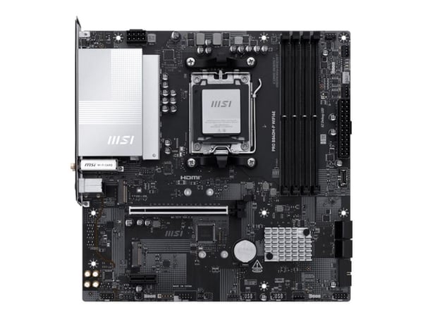 MSI PRO B840M-P WIFI6E - Hovedkort - micro ATX - Socket AM5 - AMD B840 Chipset - USB 3.2 Gen 2, USB-C 3.2 Gen 1, USB 3.2 Gen 1, USB-C 3.2 Gen2 - 2....