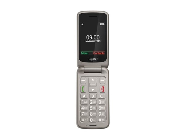 Gigaset GL595, Simpukka, Yksittäinen SIM, 7,11 cm (2.8"), 0,3 MP, 800 mAh, Musta