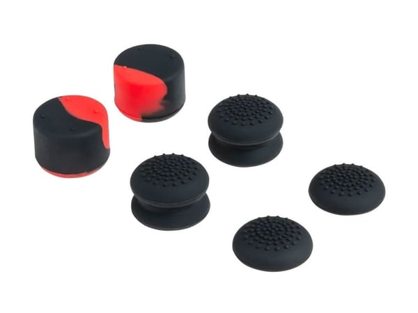 NACON PS5THUMBGRIP, PlayStation 5, Peukalosauvan päällinen, Musta, Punainen, Silikoni