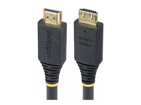 Startech - High Speed - HDMI-kabel - HDMI hann til HDMI hann - 7 m - skjermet - svart - halogenfri, passiv, 4K 60Hz støtte, 1440p (UWQHD) støtter 1...