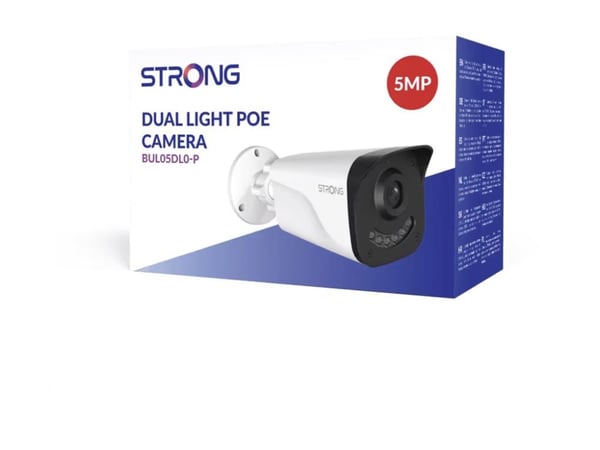 Strong - Nettverksovervåkingskamera - kule - utendørs - værbestandig - farge (Dag og natt) - 5 MP - lyd - Ethernet 10Base-T/100Base-T - H.265+ - DC...