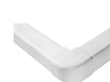 T140-H ydre hjørne - 140x90 mm, Hvid RAL 9010, 90 gr.