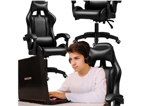 Extralink Gaming | Gaming stol | kontor, svingbar, kube, svart, G-524