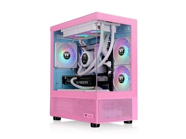 Thermaltake CA-1Z4-00MAWN-01, Micro Tower, PC, Rosa, micro ATX, Mini-ITX, SPCC, Härdat glas, Spela
