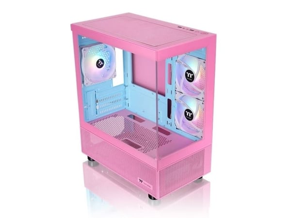 Thermaltake CA-1Z4-00MAWN-01, Micro Tower, PC, Rosa, Micro ATX, Mini-ITX, SPCC, Herdet glass, Spilling
