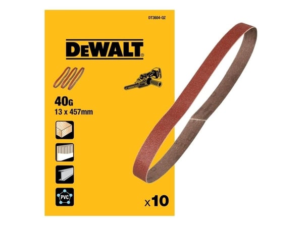 kangashiomahihna 457x13mm, karkeus 40, DCM200, DeWalt [DT3604-QZ] 10 vnt.