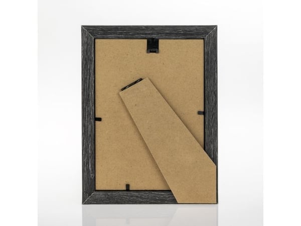 ZEP RT257L, Enkel bilderamme, Tre, Svart, Bord, Vegg, 13 x 18 cm, Rektangulær
