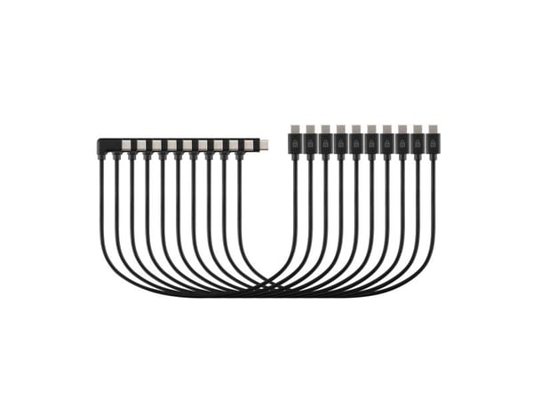 Kensington - USB-kabel - 24 pin USB-C (hann) til 24 pin USB-C (hann) vinklet - USB 2.0 - 3 A - 3.5 m - svart (en pakke 10)