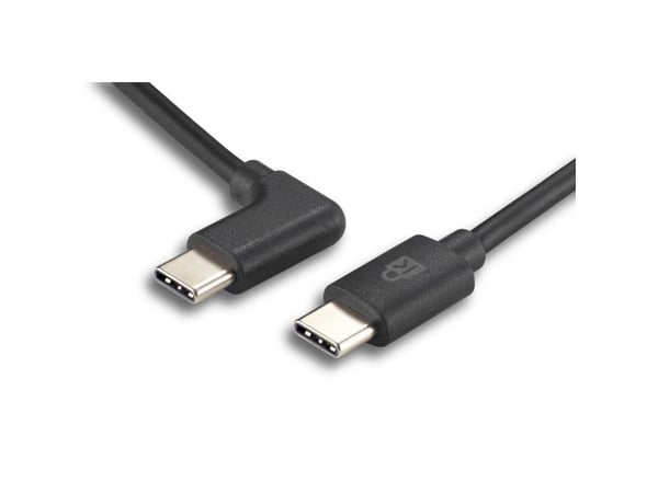 Kensington - USB-kabel - 24 pin USB-C (hann) til 24 pin USB-C (hann) vinklet - USB 2.0 - 3 A - 3.5 m - svart (en pakke 10)