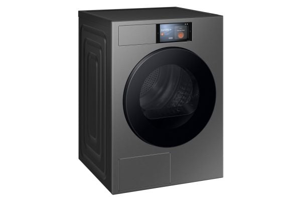 Samsung Series 9 DV90F09F4S, Frittstående, Frontmatet, Varme pumpe, Mørkegrå, Berøringskontroll, Dark Steel