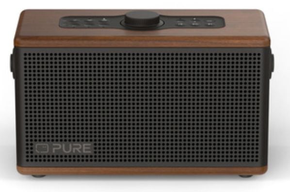 Pure Classic Aura, 2-veis, 40 W, Ledning & Trådløs, Stereo bærbar høyttaler, Brun, Valnøtt, Rektangel