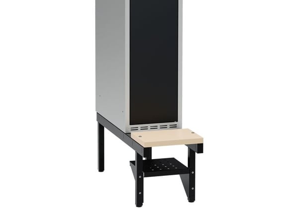 Skohylle til skrivebord med benramme bredde 900 mm